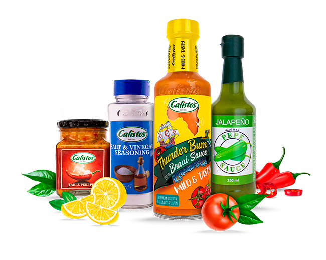 Calisto's sauces and spices range